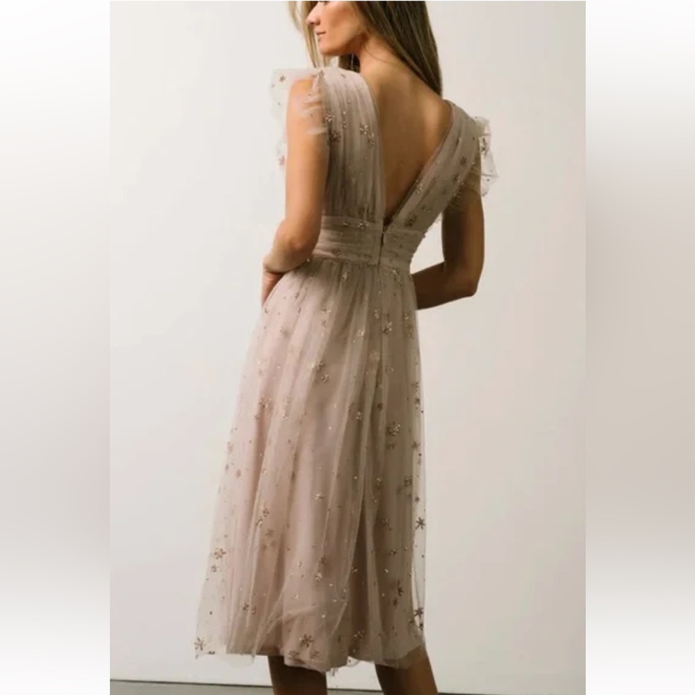 Soieblu Lavender Glitter Midi Dress - Picture 6 of 6